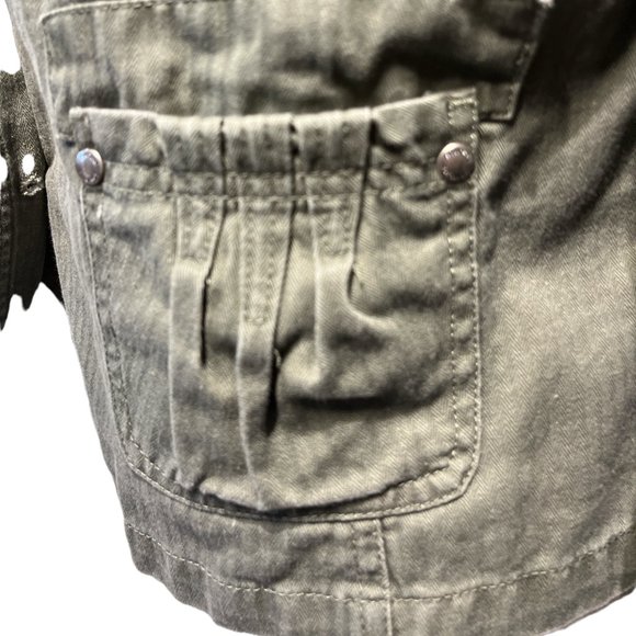 SONOMA Green Blazer Jacket Sz PL Petite Large 100% Cotton Button Up - Picture 7 of 16